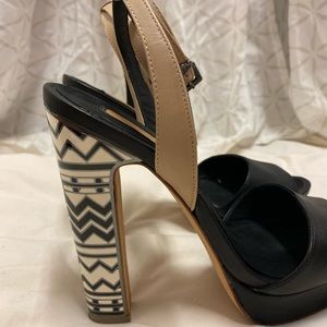 BCBGMaxAzria Marcel Mosaic Sandal Heels